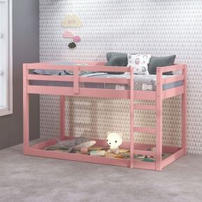 ACME BD00768 Gaston II - Twin Loft Bed - Pink Finish