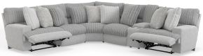 Catnapper 19/34/36/37/38/39-18 Abraxas - 6 Piece Upholstered Reclining Sectional With 2 Reclining Seats And Storage Console - Moonstruck