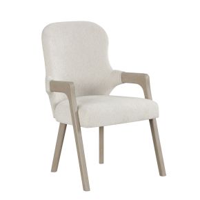 New Classic D4128-25 Gwendolyn - Upholstered Arm Chair (Set of 2) - Cerused Taupe