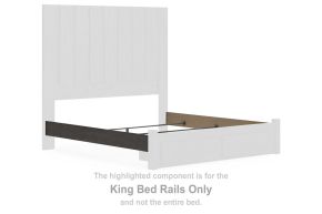 Signature Design by Ashley® PCB3370-97 Fraluna - King Bed Rails - Charcoal