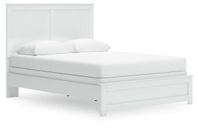 Signature Design by Ashley® B139B43 Bostwick Shoals - Queen Panel Bed With Framed Footboard - White