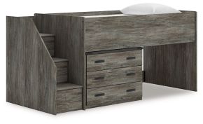 Signature Design by Ashley® B4480B15 Frandern - Twin Loft Bed With Drawer Storage - Gray