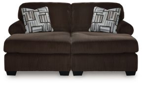Signature Design by Ashley® PC35603S4 Kimlee - 2-Piece Super Chaise - Chocolate