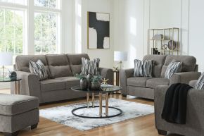 Benchcraft® 31305/38/35/23/14 Benchcraft® 31305/38/35/23/14 Olten - 4 Pc. - Sofa, Loveseat, Chair And A Half, Ottoman - Graphite