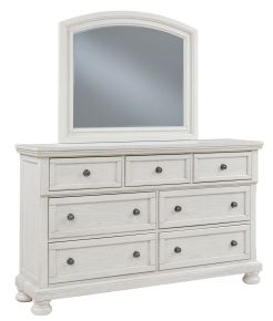 Ashley Furniture B742B1 Robbinsdale - Dresser, Mirror - Antique White