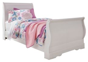 Ashley Furniture B129B1 Anarasia - Twin Sleigh Bed - White
