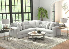 Jackson 3303/72/46-18 Logan - 2 Piece Upholstered Sectional With Comfort Coil Seating And 8 Accent Pillows Included - Moonstruck