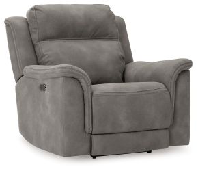 Signature Design by Ashley® 5930113 Next-Gen Durapella - Power Recliner With Adjustablej Headrest - Slate