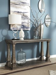 Ashley Furniture T776-4 Johnelle - Gray - Sofa Table