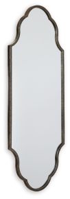 Signature Design by Ashley® A8010311 Hallgate - Antique Gold Finish - Accent Mirror