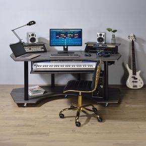 ACME 92890 ACME 92890 Eleazar - 71" Music Studio Desk - Black Oak