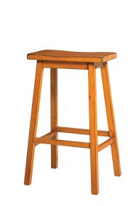 ACME 96656 Gaucho - Bar Stool (Set of 2) - Antique Oak