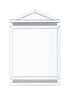 ACME 97806 Lotus - 47" Accent Mirror - Mirrored, Faux Ice Cube Crystals