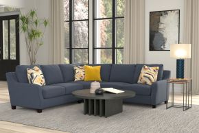 Jackson 2915/46/58/42-83 Foley - 3 Piece Sectional With Comfort Coil Seating And 4 Included Accent Pillows - Lead