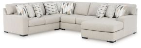 Benchcraft® 75105S2 Benchcraft® 75105S2 LaureLGrove - 4-Piece Sectional With RAF Corner Chaise - Pebble