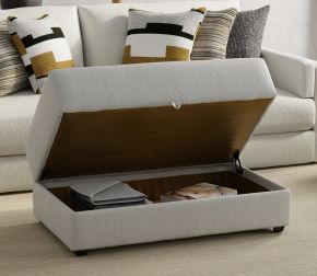Jackson 240577-1949/11 Trevor - Storage Ottoman - Chalk
