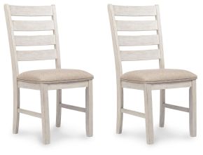 Signature Design by Ashley® D394-01 Skempton - Dining UPH Side Chair (Set of 2) - White