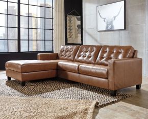 Signature Design by Ashley® 11102/16/56 Baskove - Auburn - Left Arm Facing Corner Chaise 2 Pc Sectional