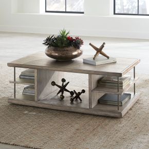 Liberty Furniture 421-OT1010 City Scape - Cocktail Table - Burnished Beige