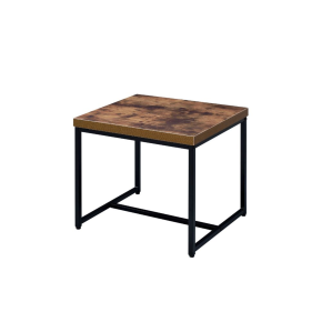 ACME 80617 Bob - End Table - Weathered Oak & Black