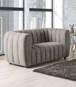 Furniture of America FM61002GY-LV Aversa - Loveseat - Charcoal Gray