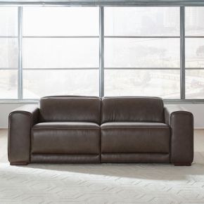 Liberty Furniture 7014CC-UPH-2PCSOF Deacon - 2 Piece Sofa - Boston Charcoal Leather