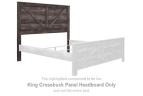 Signature Design by Ashley® B440-58 Wynnlow - King Crossbuck Panel HDBD - Gray
