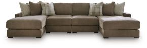 Benchcraft® 68207S9 Benchcraft® 68207S9 Camellia-Court - 4-Piece Double Chaise Sectional - Coffee