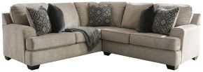 Ashley Furniture 56103S3 Ashley Furniture 56103S3 Bovarian - Left Arm Facing Sofa With Corner Wedge 2 Pc Sectional - Stone