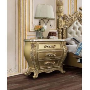 ACME BD01464 Cabriole - Nightstand - Gold