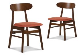 New Classic D331-20-ORG Morocco - Dining Chair With Seat Cushion (Set of 2) - Orange