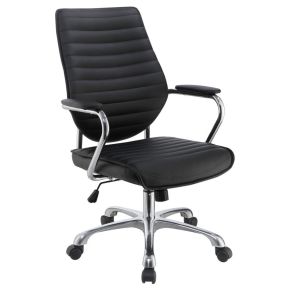 CoasterEveryday 802269 Chase - Upholstered Adjustable Home Office Desk Chair - Black