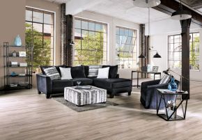 Furniture of America SM5160-SECT Modbury - Sectional - Black