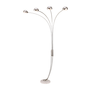 Furniture of America L99741SR Loretta - Arc Lamp - Pearl Silver