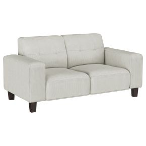 Coaster Fine Furniture 509648 Deerhurst - Upholstered Track Arm Tufted Loveseat - Greige