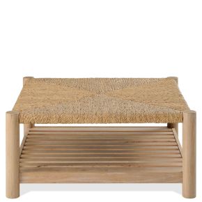 Riverside Furniture 30703 Rosalie - Woven Square Coffee Table - Light Brown