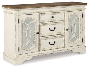 Ashley Furniture D743-60 Realyn - Dining Room Server - Chipped White