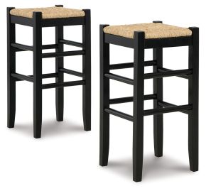 Signature Design by Ashley® D508-130 Mirimyn - Tall Stool (Set of 2) - Black