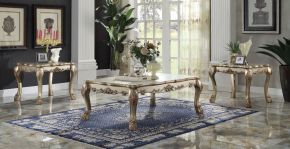 ACME 83160 Dresden - Coffee Table - Gold Patina & Bone