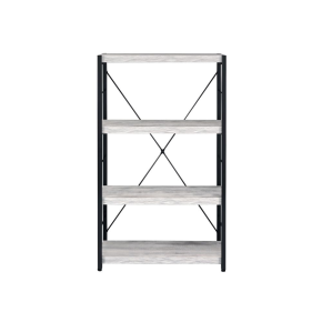 ACME 92917 Jurgen - Bookshelf - Antique White & Black