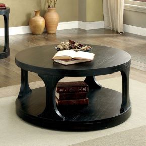 Furniture of America CM4422C Carrie - Coffee Table - Antique Black