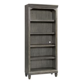 Intercon FR-HO-7632B-PEW-C Foundry - 76" Bunching Bookcase - Brushed Pewter