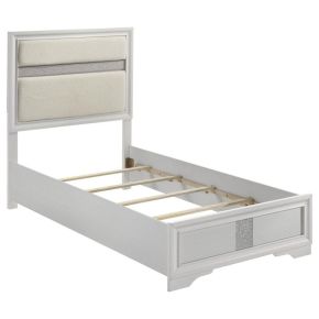 Coaster Fine Furniture 205110T Miranda - Upholstered Twin Panel Bed - White