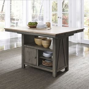 Liberty Furniture 62-IT5446B Lindsey Farm - Kitchen Island Base - Dark Gray