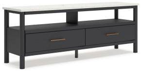 Signature Design by Ashley® W2616-68 Cadmori - Extra Large TV Stand - Black / White