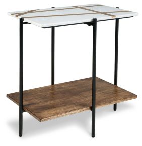 Ashley Furniture A4000525 Braxmore - Accent Table - White / Light Brown