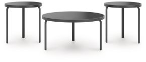 Ashley Furniture T139-13 Dorylin - Occasional Table Set (Set of 3) - Black