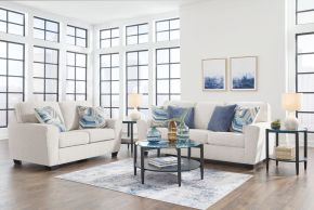 Signature Design by Ashley® 40604/38/35 Cashton - Snow - 2 Pc. - Sofa, Loveseat