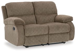 Signature Design by Ashley® 6650486 Scranto - Oak - Reclining Loveseat