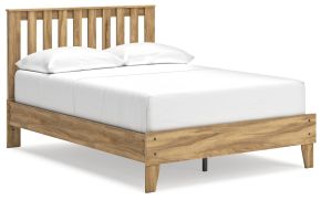 Signature Design by Ashley® EB1760B1 Bermacy - Light Brown - Full Platform Panel Bed